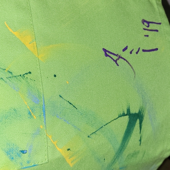 🎉💜HP💜🎉Custom Painted Wearable Art Apron  #1901 - Picture 3 of 7